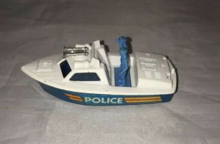 Vintage Matchbox Car 52 Police Launch Made In England 1978
