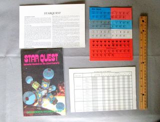 Star Quest Osg Operational Studies Group Game Boardgame Wargame Unpunched 1979