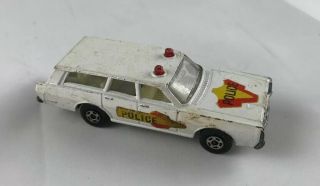 1971 Vintage Matchbox Lesney 55 Mercury Police Car Wagon