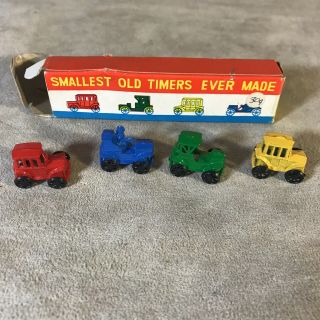 Vintage Smallest Old Timers Ever Made Toy Metal Cars