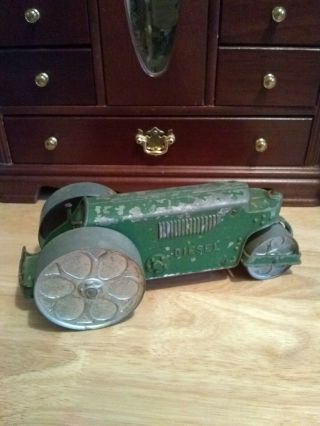 Vintage Hubley Die Cast Kiddie Toy 480 Diesel Steam Roller