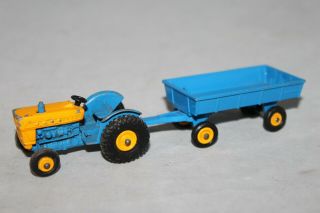Vintage Die Cast Matchbox Series No.  39 & No.  40 Ford Tractor By Lesney England