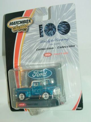 Matchbox Collectibles 100 Years Ford Motor Company 1956 Ford F - 100