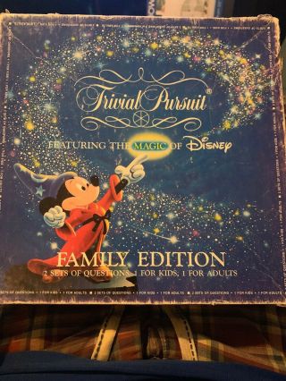 Trivial Pursuit Featuring The Magic Of Disney Family Edition Game