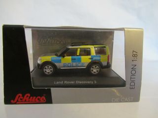 Schuco Land Rover Discovery 3 - Police 1:87 H.  O.  Scale No.  25525