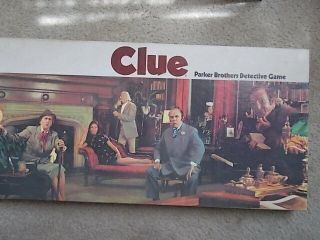 Vintage 1972 Parkers Bros Clue Game The Detective Game Complete Shape