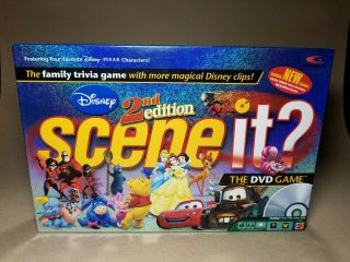 Disney Scene It 2nd Edition Dvd Game Mattel 2007 Pixar 100 Complete