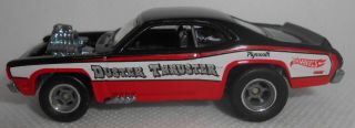 Hot Wheels Boulevard Plymouth Duster Thruster Black/red With Rubber Tires 2012