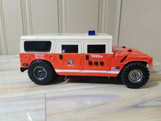 Vintage Funrise Toys Tonka Fire Rescue Hummer W/lights,  Sound & Figurine