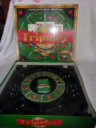 Tripoley Special Edition Game Rotating Turntable 2000 Cadaco 260 Michigan Rummy