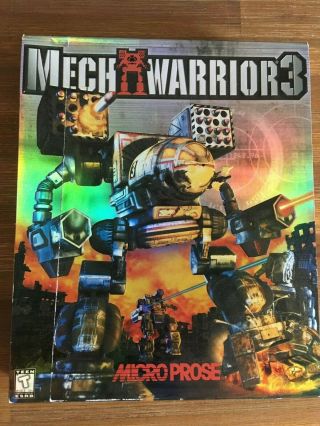 Battletech Mechwarrior 3 Game For Pc Box And Inserts (no Game Cd)