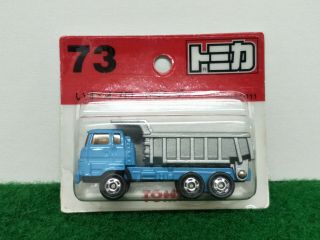 Tomy Tomica Blister Pack No.  73 Isuzu Off Road Dump Made In China