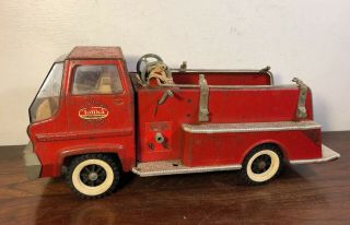 Vintage Tonka Pressed Steel Gas Turbine Pumper Fire Truck