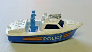 Matchbox Superfast Police Launch No.  52 Diecast Boat England 1976 2