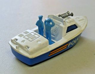 Matchbox Superfast Police Launch No.  52 Diecast Boat England 1976 3