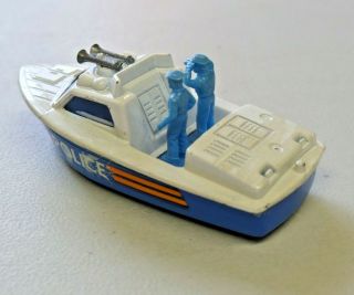 Matchbox Superfast Police Launch No.  52 Diecast Boat England 1976 5