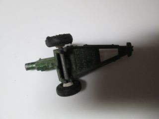 Vintage Tootsietoy Diecast Metal Cannon Howitzer Army Toy 2 3