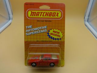 Matchbox 71 Red Porsche 944 Turbo W/ Opening Doors - Mip