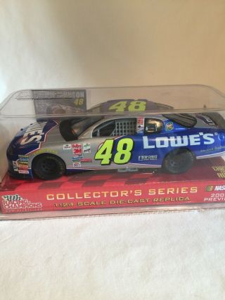 2002 1:24 Racing Champions Chase The Race Preview Jimmie Johnson 48 Lowe’s Car