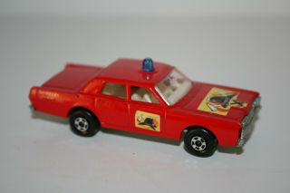 Matchbox Series No.  59 Or 73 Mercury Fire Chief Car