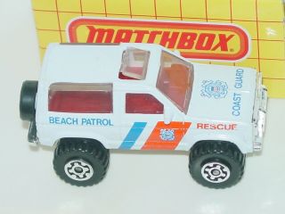 Matchbox Yellow Box 39 Ford Bronco Ii Coast Guard Beach Patrol