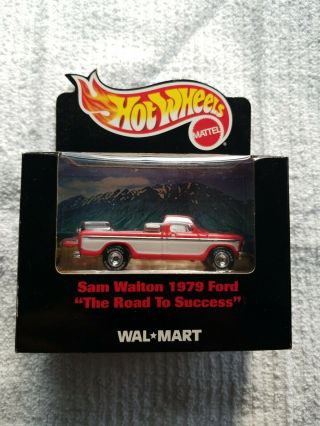 1999 Nib Sam Walton 1979 Ford " The Road To Success " Hot Wheels Wal Mart