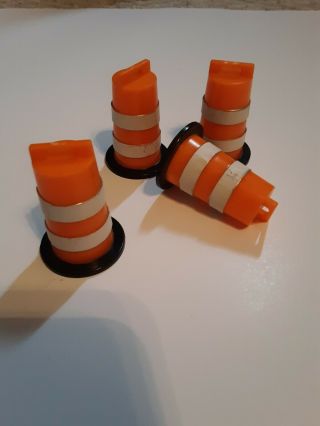 Miniature Highway Orange Barrels 1/32 Or 1/24 Scale.