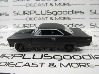 Johnny Lightning 1:64 Loose Murderedout Black 1967 Chevrolet Nova Ss Diorama Car