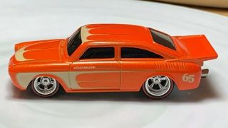 Hot Wheels ‘65 Volkswagen Fastback Vw Orange 1/64 Real Riders Diecast Loose