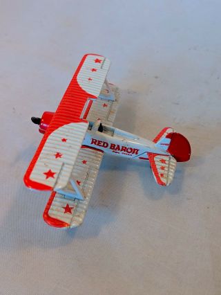 Da Rbps Stearman Squadron 1991 Red Baron Frozen Pizza Plane Airplane Die Cast