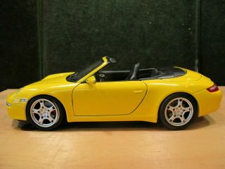 Porsche 911 Carrera S Cabriolet 1/18 Scale Yellow - No Box/limited Ed - Maisto
