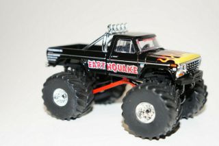 1975 Ford F - 250 Vintage Style Earthquake Monster Truck 1/64 Diecast Greenlight