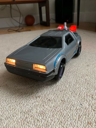 Rare Vintage Back To The Future Delorean 12” Car.  As - Is.  Headlights.