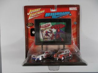 Johnny Lightning Billboards Spider - Man ’83 Monte Carlo Daredevil Vw Bug