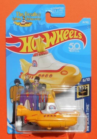 2018 Hot Wheels Screen Time (6/10) The Beatles Yellow Submarine 1:64 - Ships