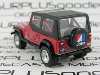 Greenlight 1:64 Scale LOOSE Collectible Red 1987 JEEP CLASSIC WRANGLER 4x4 2