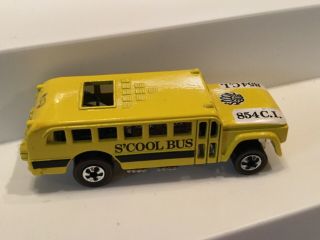 Hot Wheels Yellow Vintage Series S’ Cool Bus Red Lines Blister Pull