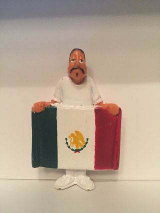 O.  G.  " Homies " Figurine Mexican Flag - Rare Vintage