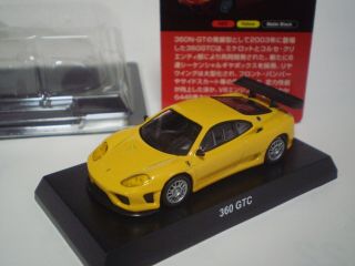 Ferrari 360 Gtc Yellow Kyosho 1:64 Scale Die - Cast Part.  4