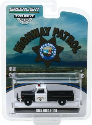 Greenlight Hobby Exclusive 1975 Ford F100 California Highway Patrol Pick Up