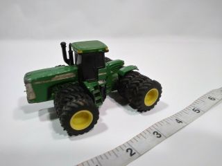Ertl John Deere 9420 Toy Tractor With Triples 1/64 Scale With Tire Pivot