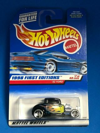 1998 Hot Wheels First Editions 32 Ford Hot Rod 7/40 Us Import