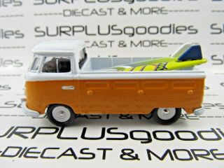 Johnny Lightning 1:64 Scale Loose Orange 1962 Vw Volkswagen Type Ii Pickup Truck