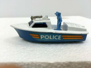 Vintage Matchbox 1976 POLICE LAUNCH 52 boat 4