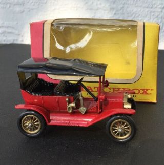 Matchbox Models Of Yesteryear Y - 1 1911 Model T Ford Red & Black