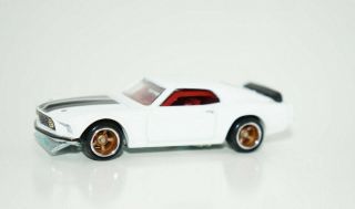 White 1969 Ford Mustang Boss 302 Limited Edition Car Real Riders 1/64 Hot Wheels