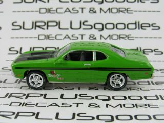 Johnny Lightning 1:64 Loose Collectible Green 1971 Dodge Demon 340 Diorama Car