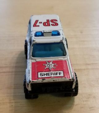 Vintage 1985 Matchbox Sheriff Cop Police Car 4x4 Chevy Blazer Chevrolet Truck