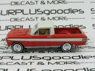 Johnny Lightning 1:64 Loose Collectible Red 1965 Ford Ranchero Wagon Diorama Car