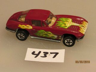 (437) Hot Wheels Bw Rare Split Window Vette Maroon
